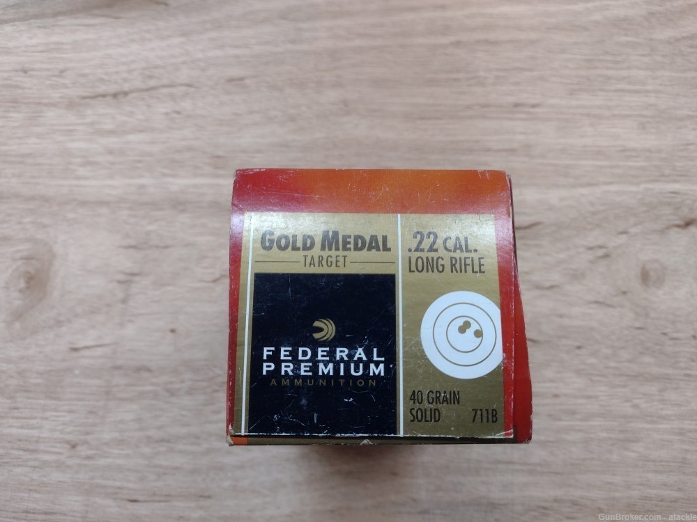 Federal Gold Medal Target .22 LR 500 round brick 711B 22LR-img-0