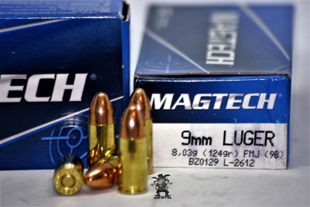 9MM MAGTECH 124 Gr FMJ Excellent Training 9 mm 100 Rounds Brass NOCCFEES-img-0