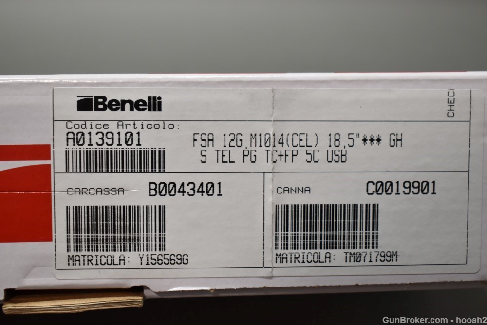 Wonderful Benelli M1014 Semi Auto Tactical 3" 12 G Shotgun W Box Italy-img-61