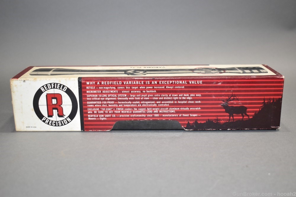 Vintage Redfield 2X-7X Rifle Scope Fine Crosshair Reticle W/Box -img-4