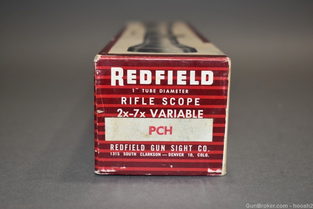 Vintage Redfield 2X-7X Rifle Scope Fine Crosshair Reticle W/Box -img-3