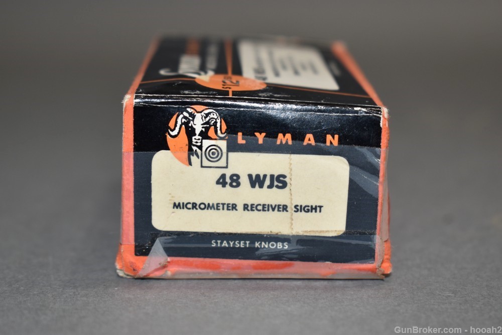 Excellent Vintage Lyman 48 WJS Receiver Sight W Box Winchester 54 70 -img-2