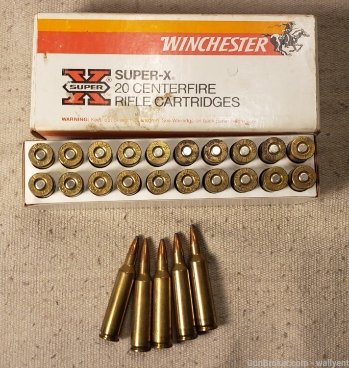 Winchester 22-250 Remington 55Gr Pointed SP plus mixed rounds-img-0