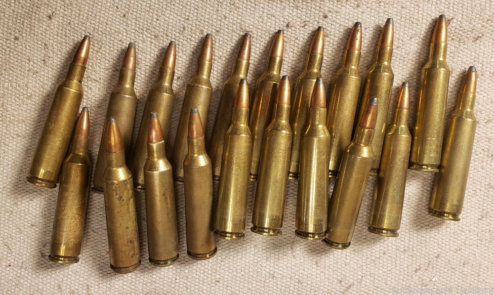 Winchester 22-250 Remington 55Gr Pointed SP plus mixed rounds-img-3