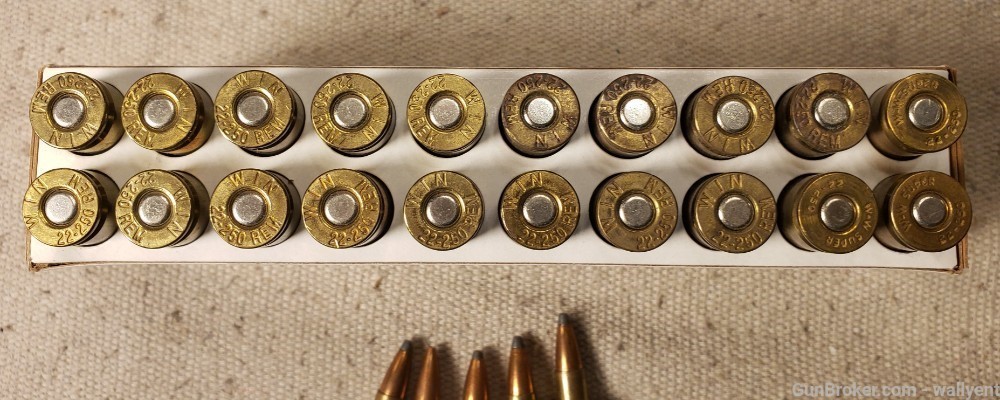 Winchester 22-250 Remington 55Gr Pointed SP plus mixed rounds-img-2