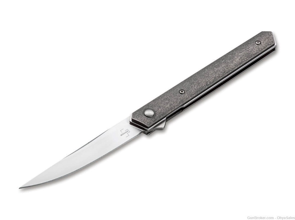 Boker Plus Kwaiken Air Linerlock Gray Titanium Folding VG-10 Knife  01BO169-img-6