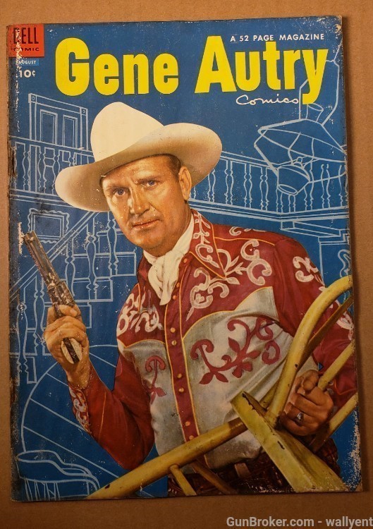 Gene Autry 1954 1955 Comic Books Dell Cowboy 10 Cent originaly western gun-img-3
