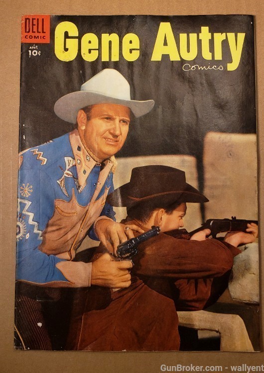 Gene Autry 1954 1955 Comic Books Dell Cowboy 10 Cent originaly western gun-img-1
