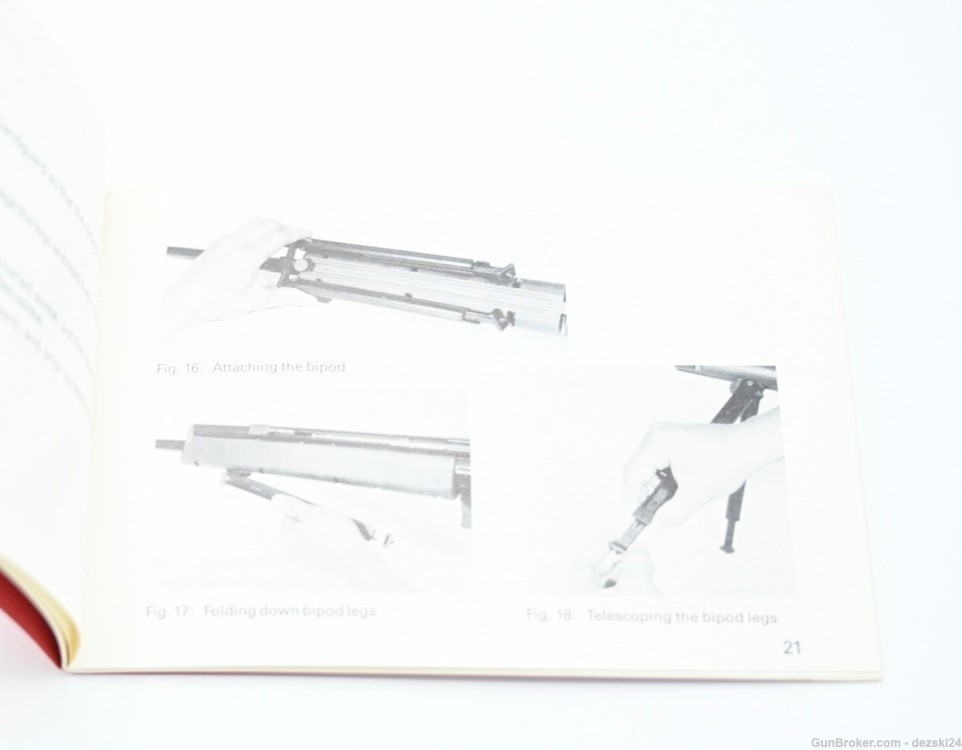 HECKLER & KOCH HK MSG90 RIFLE MANUAL/INSTRUCTION BOOK MILITARY SNIPER RIFLE-img-5