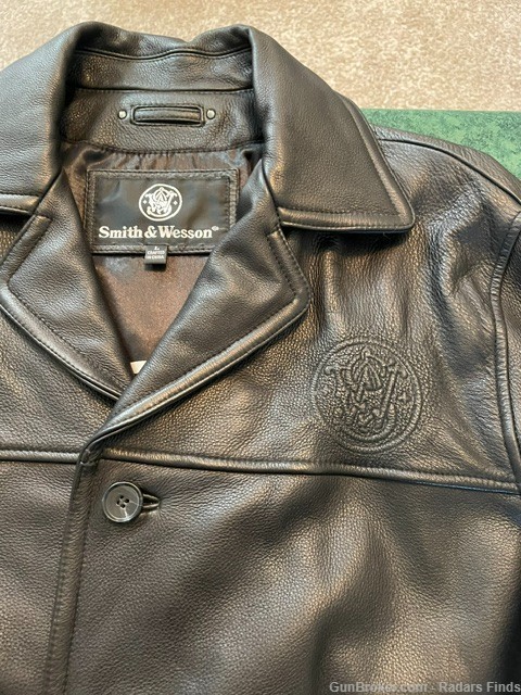 Smith & Wesson Leather Jacket - Early 2000 vintage. Men's Large. Never worn-img-4