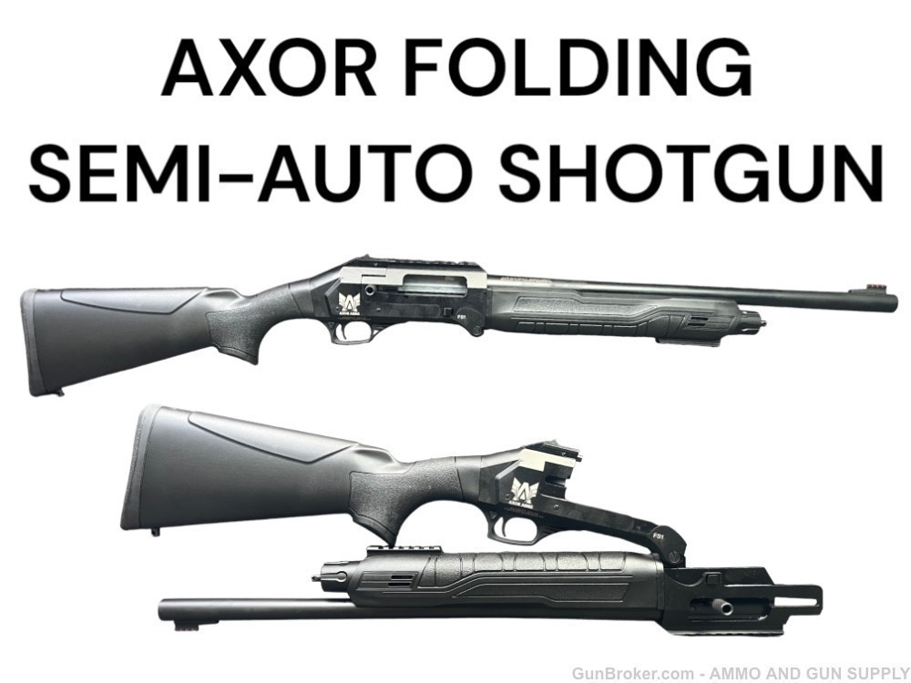 AXOR FOLDING SA-F SEMI-AUTO SHOTGUN - 4+1 -TACTICAL DEFENCE! BUY NOW!-img-3