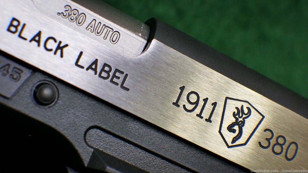 Browning 1911-380 Black Label Medallion Pro with Rail .380acp NIB-img-3