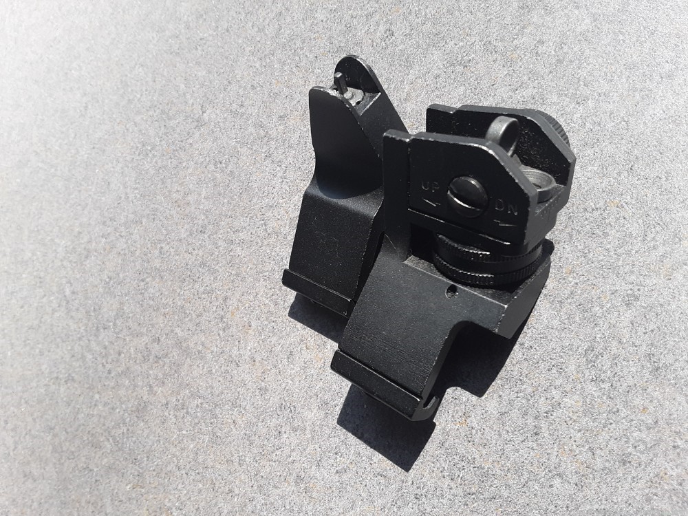 M4 off set front and rear sights pair for your optic ready AR-img-2