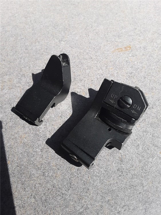 M4 off set front and rear sights pair for your optic ready AR-img-7