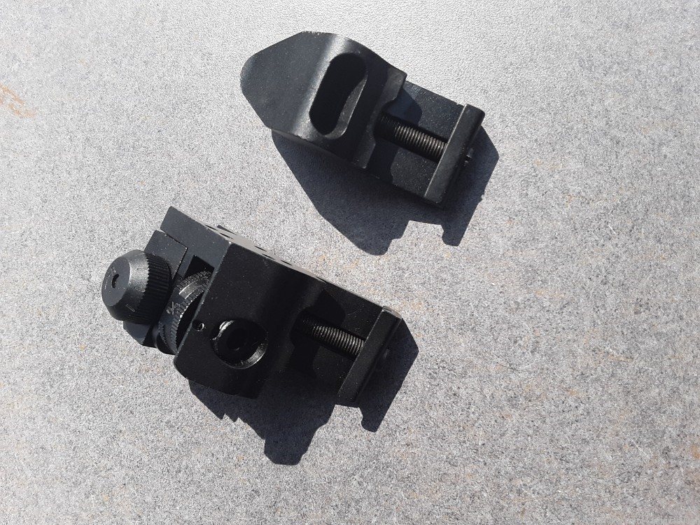 M4 off set front and rear sights pair for your optic ready AR-img-4