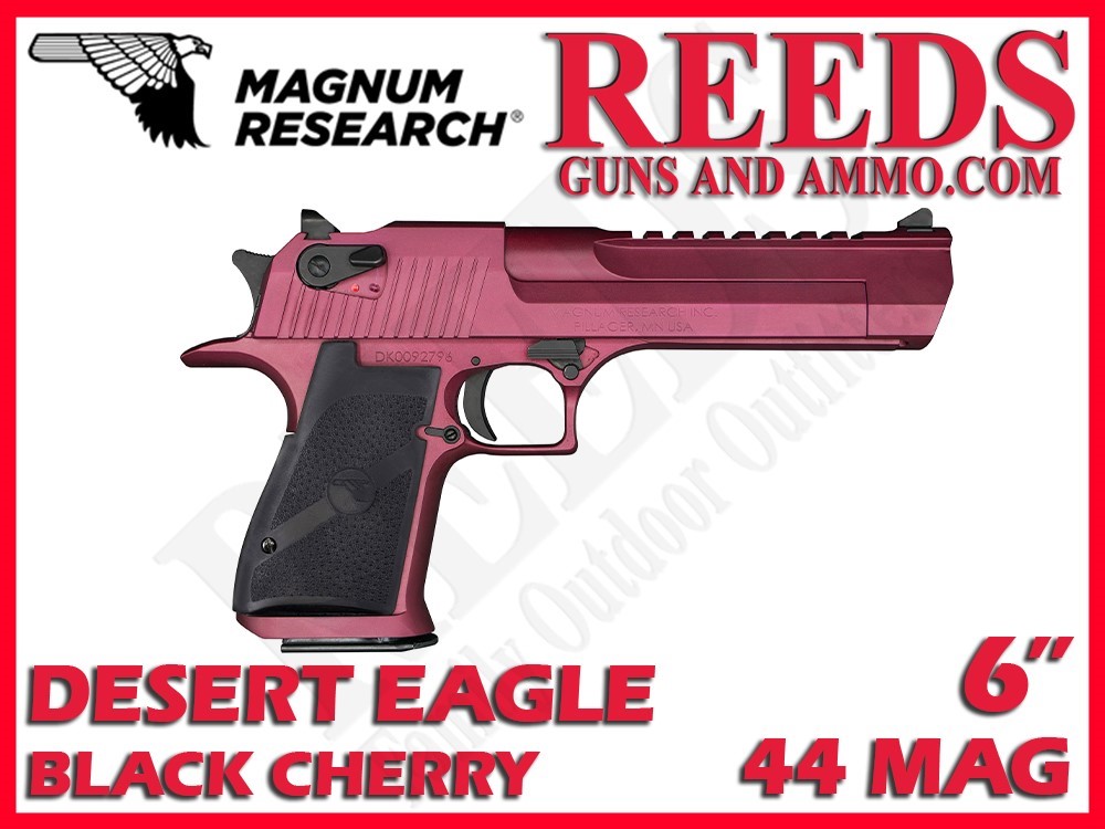 Magnum Research Desert Eagle Mark XIX Black Cherry 44 Mag 6in DE44BKC-img-0