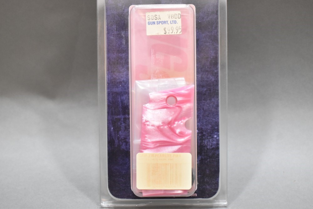2 Sig Sauer P238 Factory Grip Sets NOS Pearlite Pink Black G10 W/Packaging-img-2