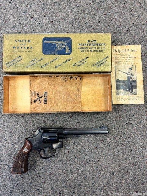 Smith & Wesson K-22 Masterpiece 1947 Manufacture with original Box .22 LR-img-0