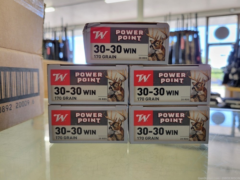 Winchester Power Point .30-30 Win 170 Grain SP 100 Rounds Super-X X30303-img-0