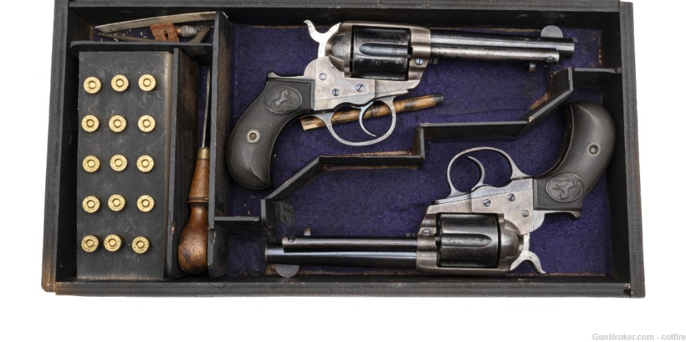 Double Cased Pair of Colt 1877 Lightning Revolvers (C19515)-img-0