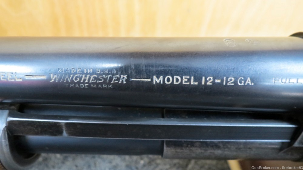 1924 Winchester model 12 shotgun 28" 12ga with Weaver choke-img-2