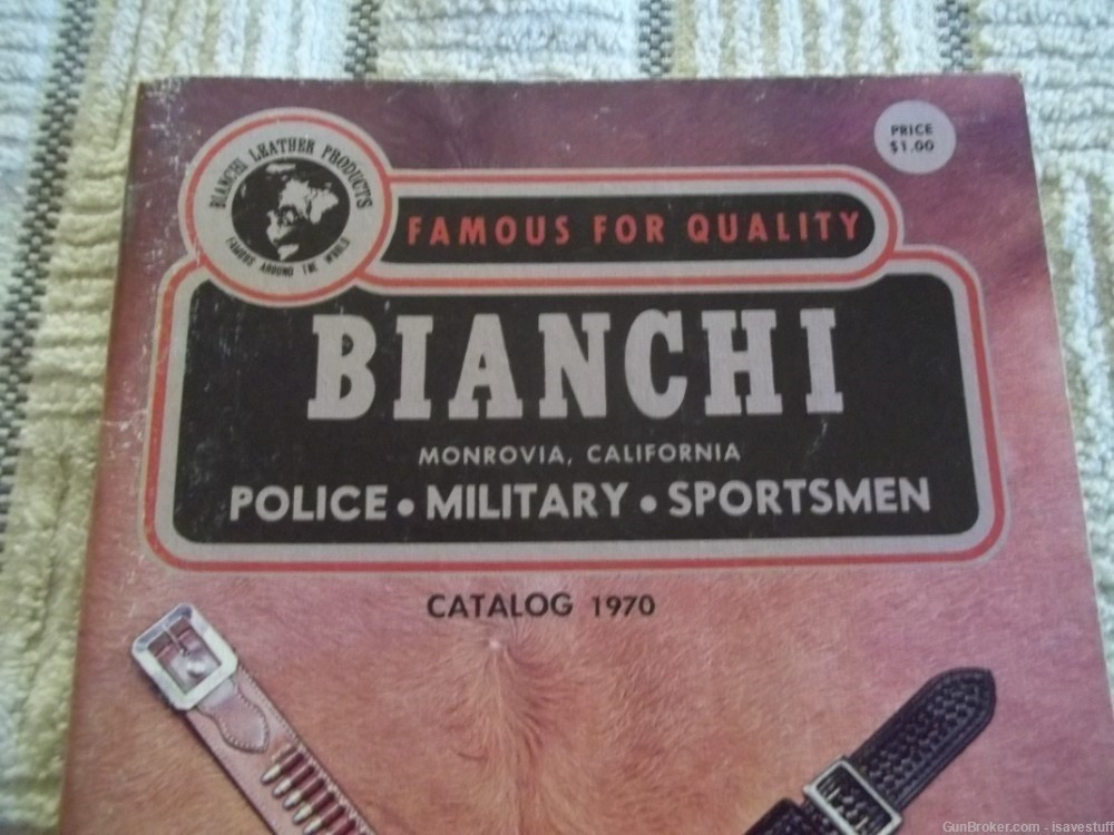 1970 BIANCHI LEATHER Holster Catalog Book 30+ pages Smith Wesson Ruger Colt-img-1