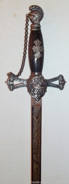 1800's Knights Templar Masonic Fraternal Society Sword by STILZ & BRO's-img-0