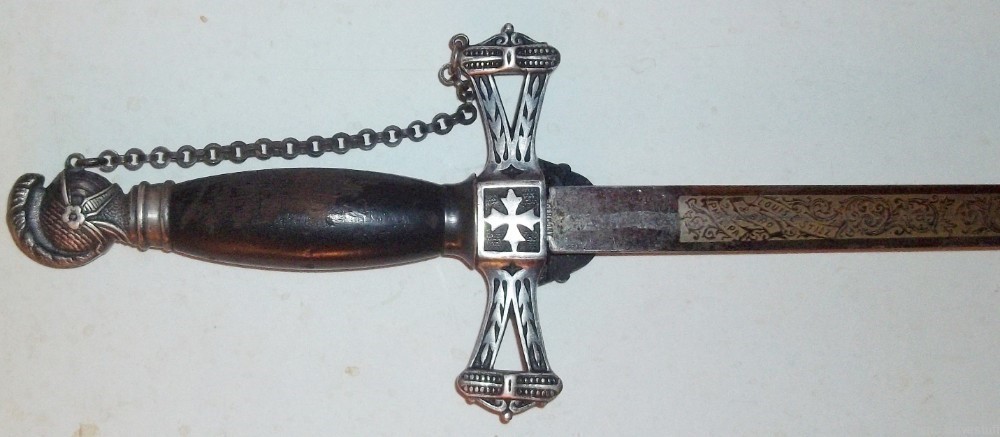 1800's Knights Templar Masonic Fraternal Society Sword by STILZ & BRO's-img-1