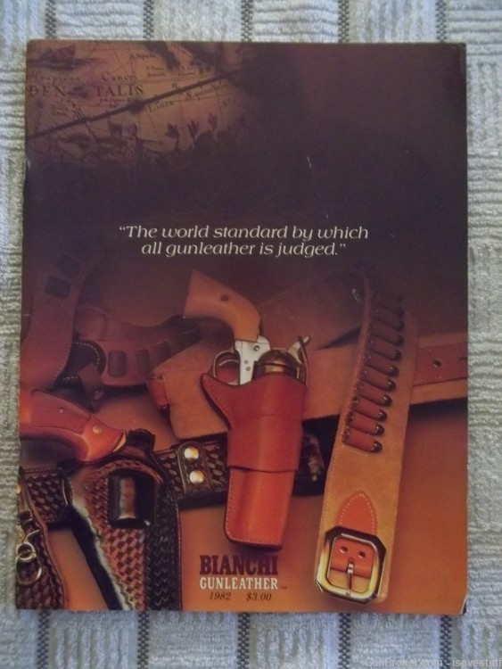 1982 BIANCHI LEATHER Holster Catalog Book 60+ pages Smith Wesson Ruger Colt-img-1