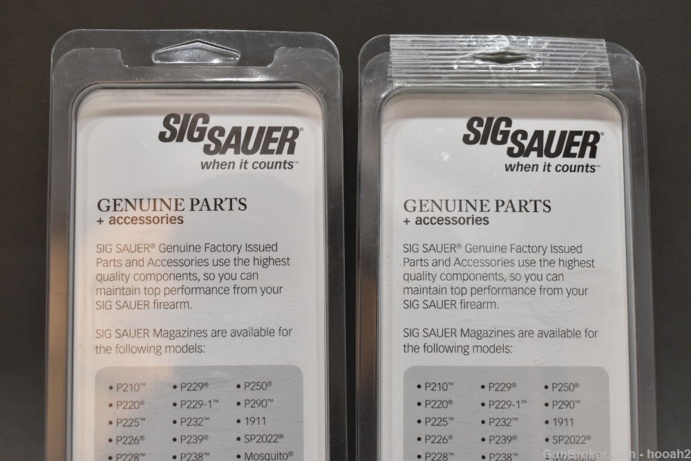 2 Sig Sauer P220 Factory NOS Black Aluminum Grip Sets Please READ-img-5