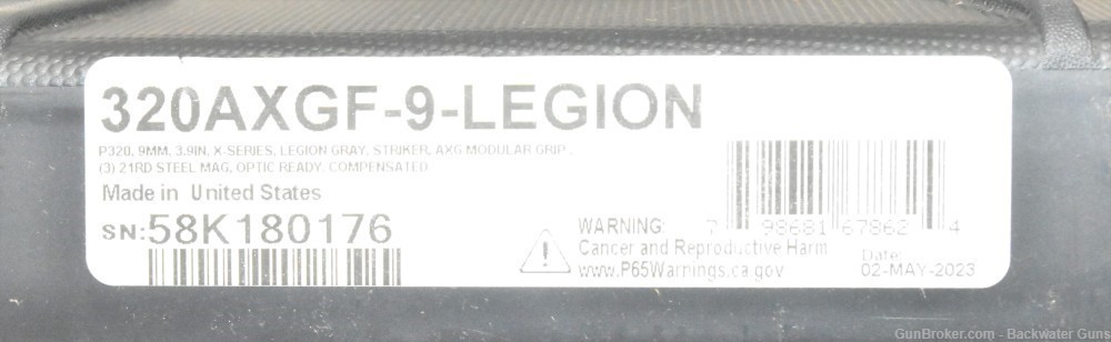 FACTORY NEW SIG P320 AXG LEGION 9MM PISTOL NO RESERVE!-img-5