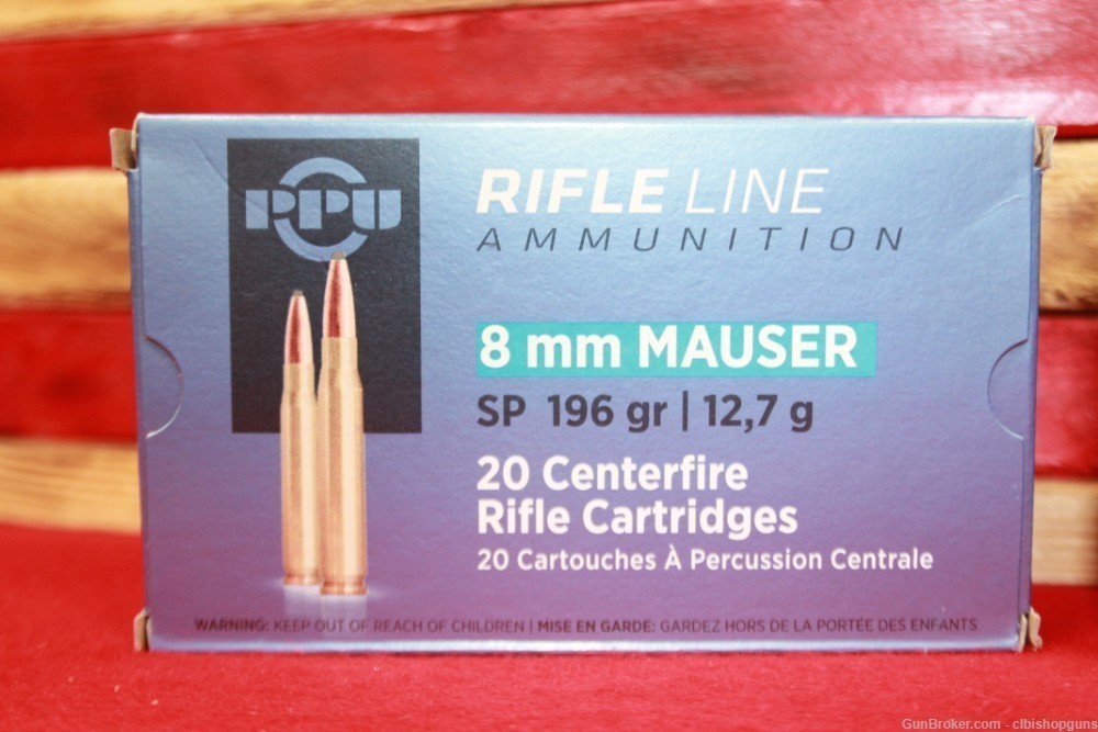 PPU Rifle Line 8MM Mauser 196GR 40RNDS/ 2 BOXES ammo-img-2