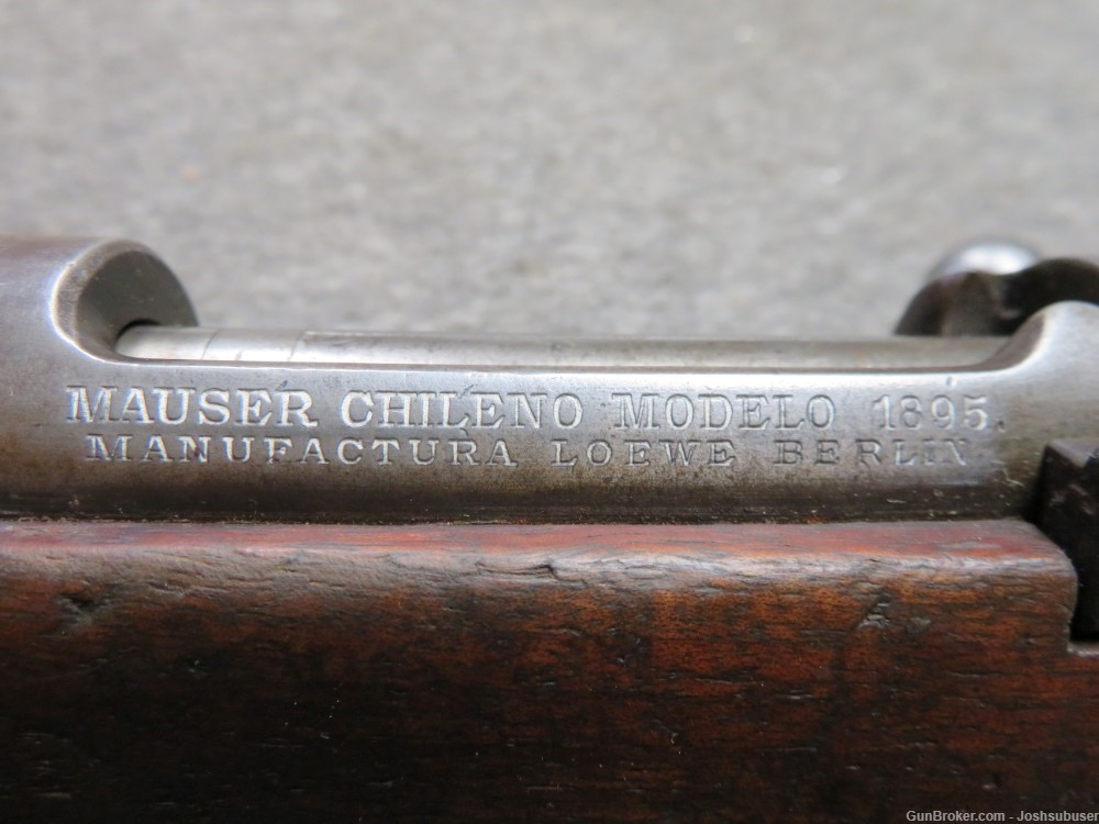 ANTIQUE CHILEAN MODEL 1895 MAUSER RIFLE-7.62 NATO-LOEWE BERLIN-img-7