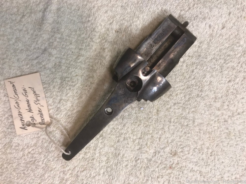 Crescent / American  12 ga Hammer gun Receiver, stripped-img-5