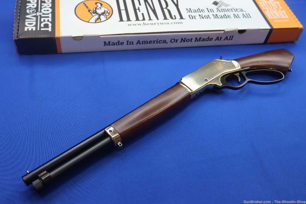 Henry Model AXE LEVER ACTION BRASS Pistol 410GA 15" Wood Grip 410 H018BAH-img-16