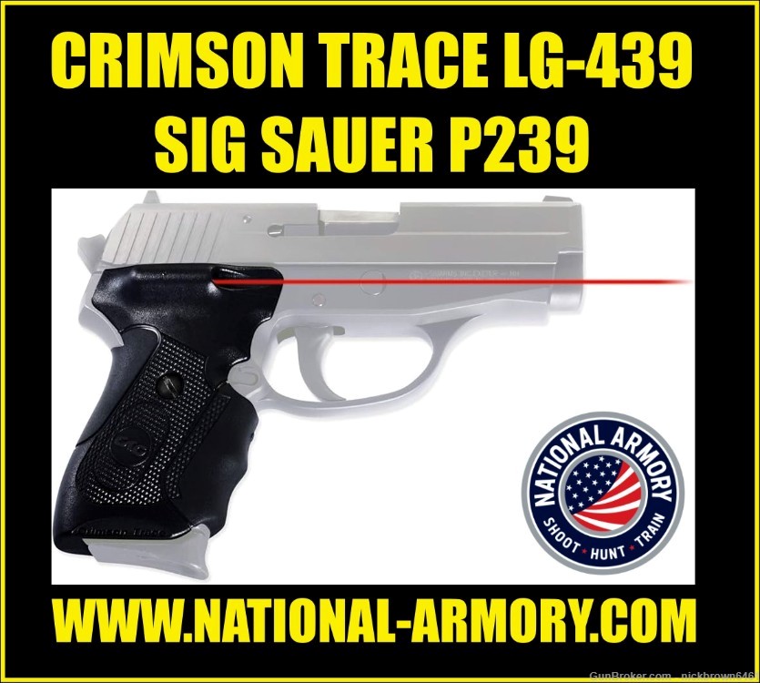 CRIMSON TRACE LG-439 LASER FITS SIG SAUER P239 NON SAS MODELS-img-0