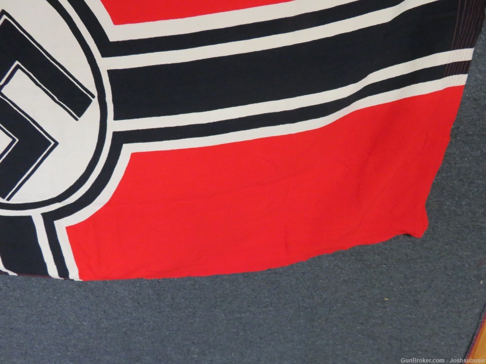 WWII GERMAN KRIEGSMARINE NAVY KRIEGS FLAG-ORIGINAL-EXCELLENT-NICE MARKINGS-img-5