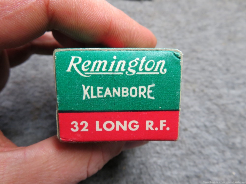 VINTAGE BOX REMINGTON .32 LONG RIMFIRE AMMO-EXCELLENT-FULL 50 ROUNDS-img-2