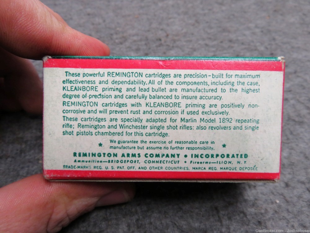 VINTAGE BOX REMINGTON .32 LONG RIMFIRE AMMO-EXCELLENT-FULL 50 ROUNDS-img-5
