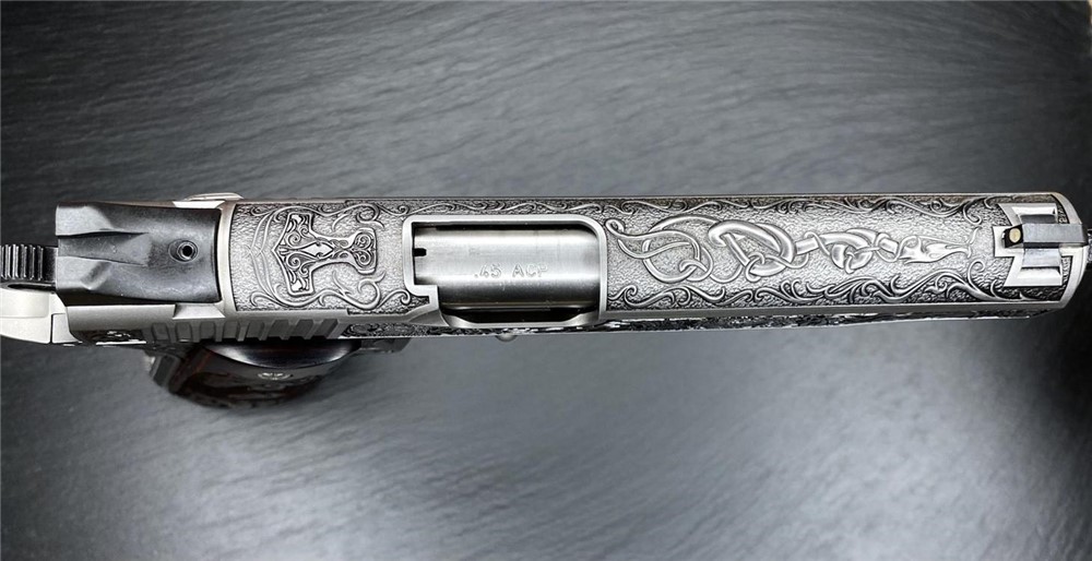 Kimber 1911 Custom Engraved Viking Warrior by Altamont .45ACP-img-1