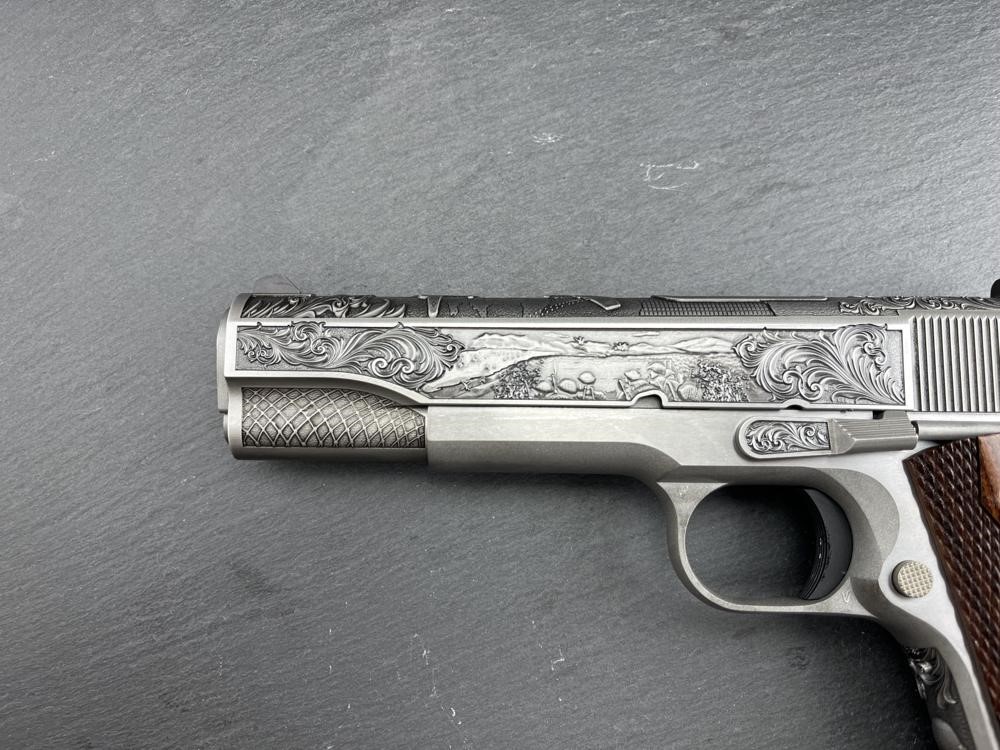 Colt 1911 Custom Engraved D-Day Commemorative in .38 Super by Altamont-img-2