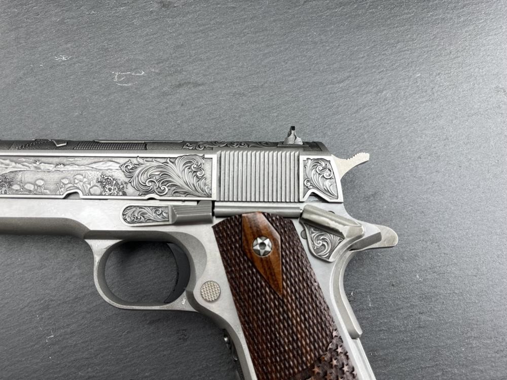 Colt 1911 Custom Engraved D-Day Commemorative in .38 Super by Altamont-img-3