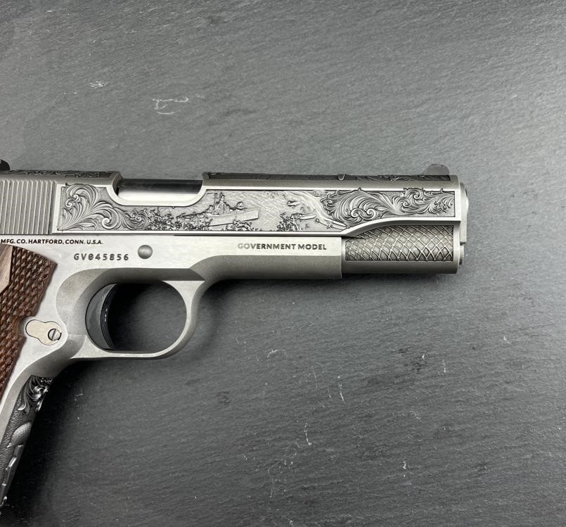 Colt 1911 Custom Engraved D-Day Commemorative in .38 Super by Altamont-img-5