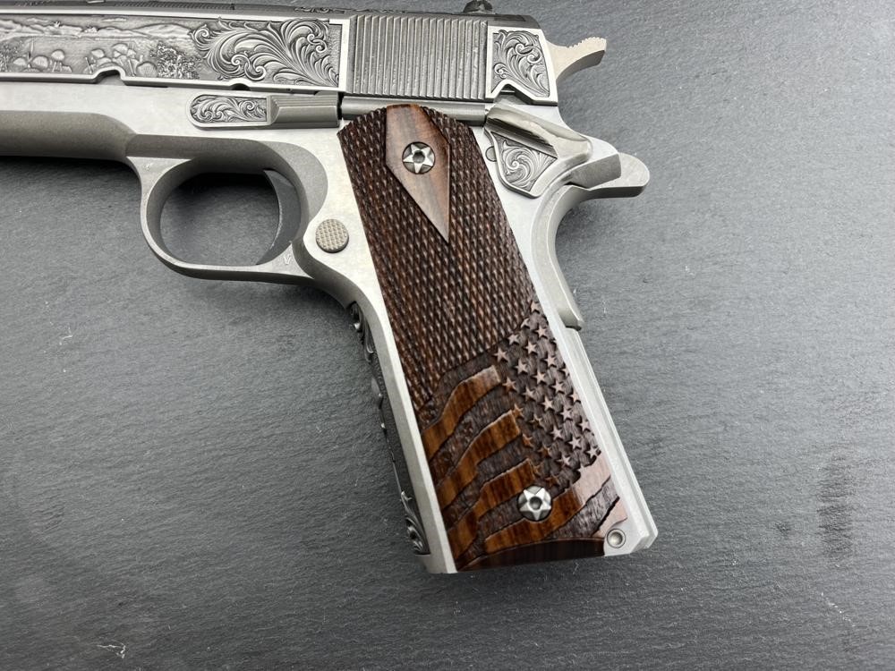 Colt 1911 Custom Engraved D-Day Commemorative in .38 Super by Altamont-img-4