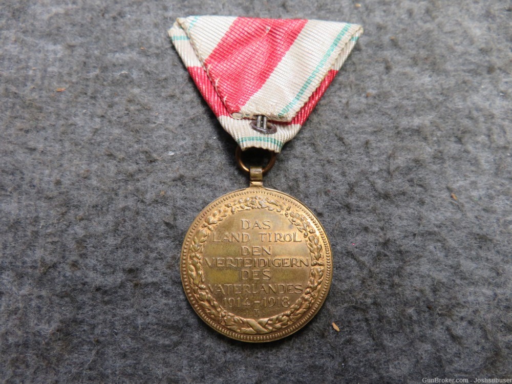 AUSTRIAN PROVINCE OF TYROL WWI SERVICE COMMEMORATIVE MEDAL-img-3