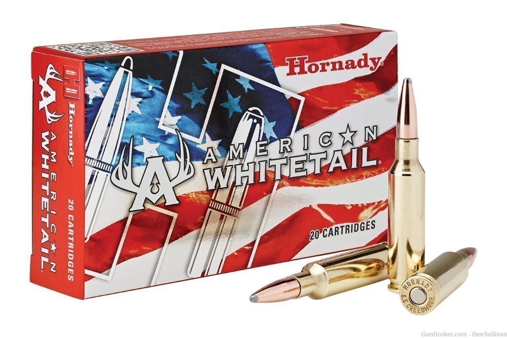 Hornady American Whitetail Ammunition 6.5 Creedmoor 129 gr 20 Rds-img-3