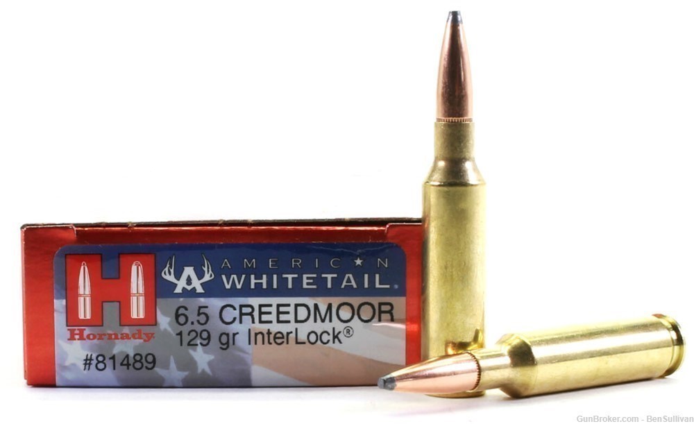 Hornady American Whitetail Ammunition 6.5 Creedmoor 129 gr 20 Rds-img-0