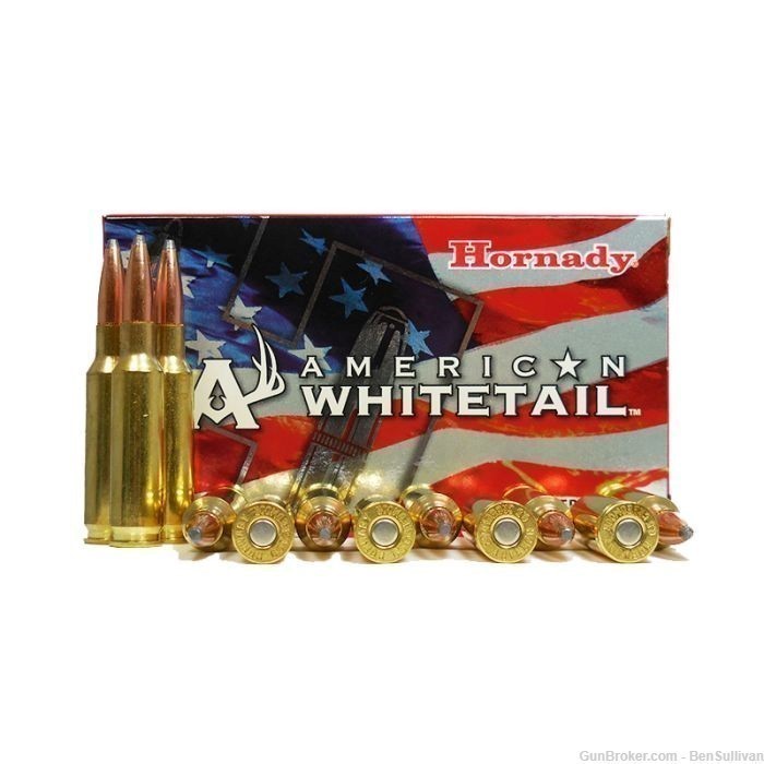 Hornady American Whitetail Ammunition 6.5 Creedmoor 129 gr 20 Rds-img-1