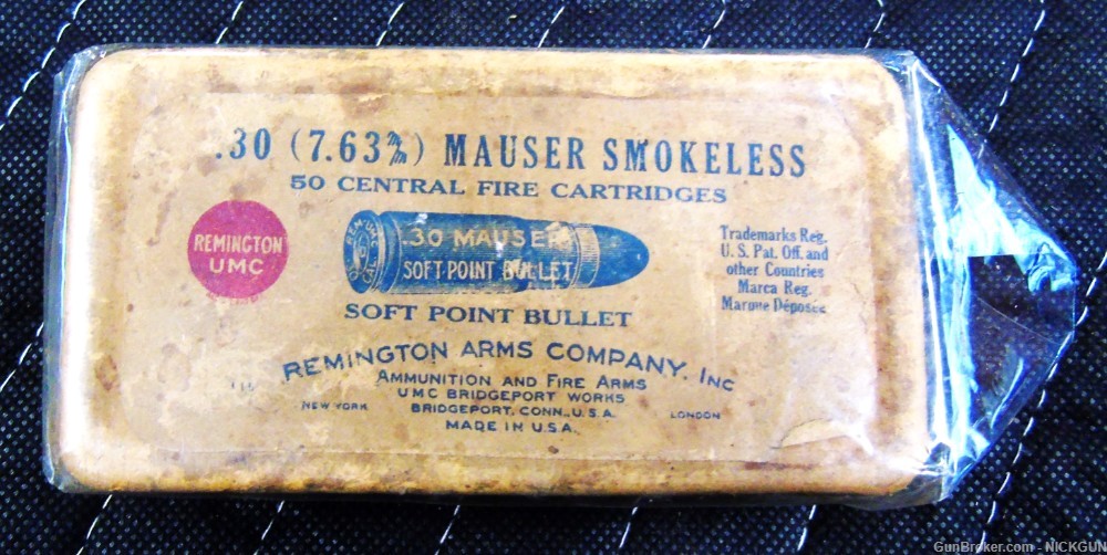 Remington UMC .30 Mauser Soft point ammo -img-9