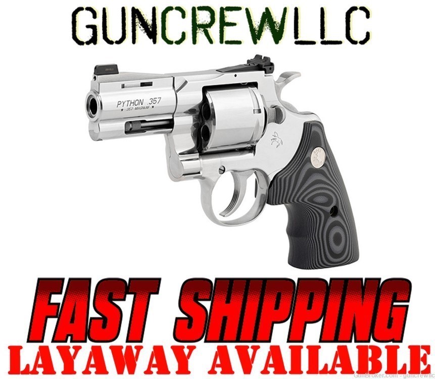 Colt Python SP3NS Combat Elite Stainless BBL 357Mag NS 357 Mag 3" Layaway-img-0